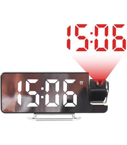 Amazon.co.jp: EVILTO 温湿度計 デジタル投影時計 多機能